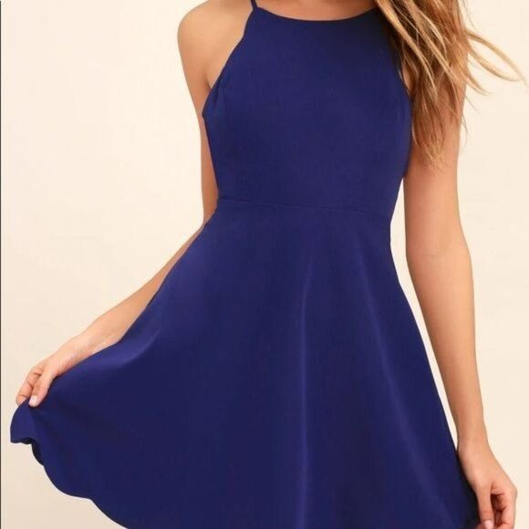 Lulus Play on Curves Royal Blue Backless Dress - Picture 3 of 11